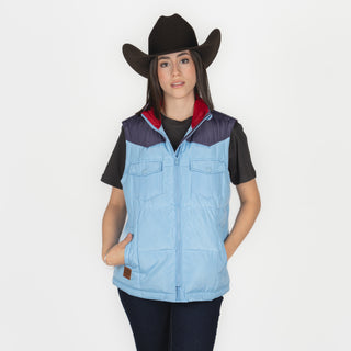 Chaleco Kimes Ranch Wyldfire Sky Blue Dama