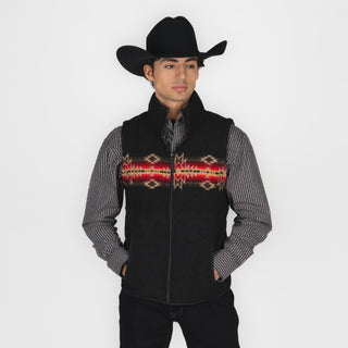 Chaleco Rock & Roll Denim Berber Boarder Black Caballero