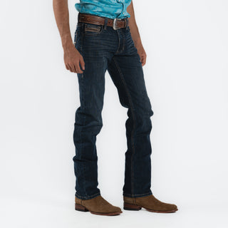 Jeans Rock & Roll Denim Revolver Straight Slim Fit Dark Caballero