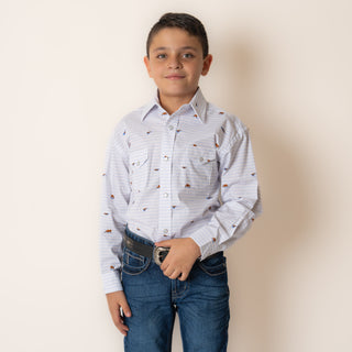 Camisa Panhandle Sky Blue Niño
