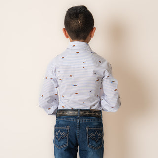 Camisa Panhandle Sky Blue Niño