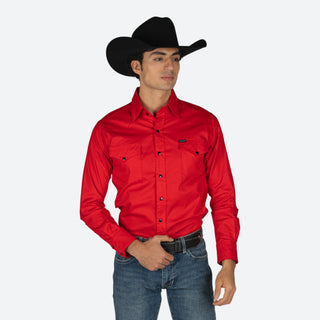 Camisa Coyote Ranch Rojo Caballero