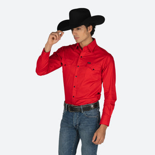 Camisa Coyote Ranch Rojo Caballero