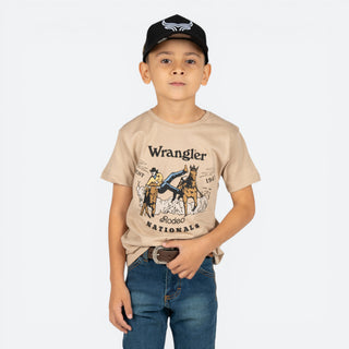 Playera Wrangler Rodeo Kaki Niño