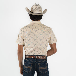 Camisa Rock & Roll Denim Cráneo Tan Caballero