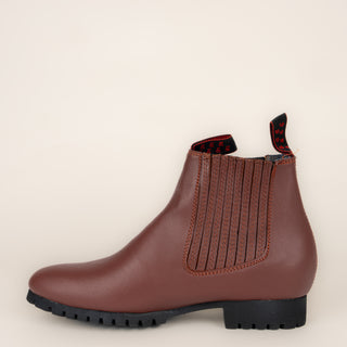 Botín La Barca 909 Piel Ladrillo Suela Hule Caballero