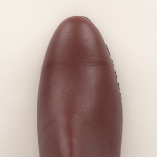 Botín La Barca 909 Piel Ladrillo Suela Hule Caballero