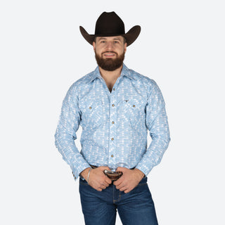 Camisa Rodeo Rayas Cielo Caballero