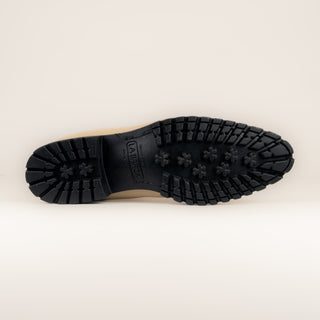 Botín La Barca 909 piel Arena Suela Tractor Caballero