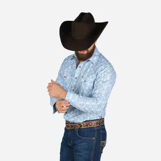 Camisa Rodeo Rayas Cielo Caballero