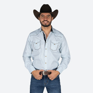 Camisa Golden Rooster Estampado Verde Caballero
