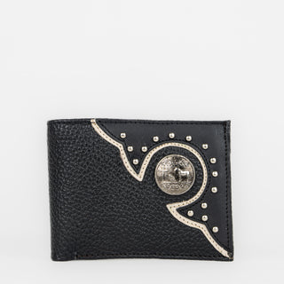 Billetera Toro Bravo Oración Del Vaquero Negro Caballero