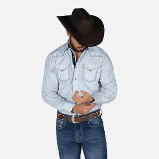 Camisa Golden Rooster Estampado Verde Caballero