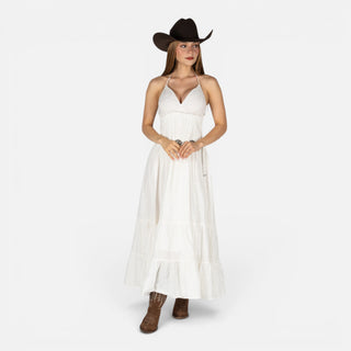 Vestido Rock & Roll Denim White Dama