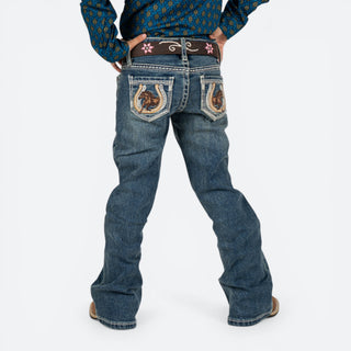 Jeans Rock & Roll Denim Herradura Niña