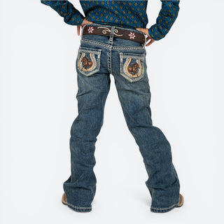 Jeans Rock & Roll Denim Herradura Niña