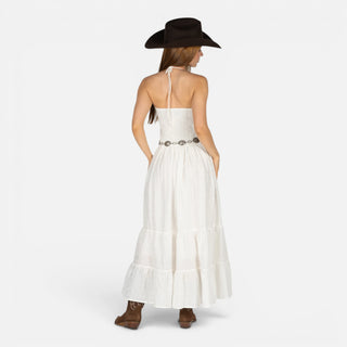 Vestido Rock & Roll Denim White Dama