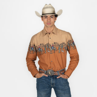 Camisa Panhandle Horse And Rider Camil Caballero