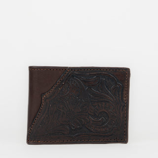 Billetera Stetson Cincelado Piel Chocolate Caballero