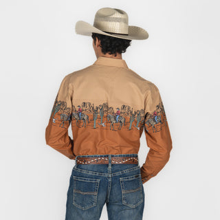 Camisa Panhandle Horse And Rider Camil Caballero
