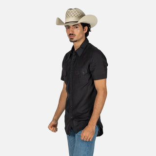 Camisa Rock & Roll Denim Black Caballero