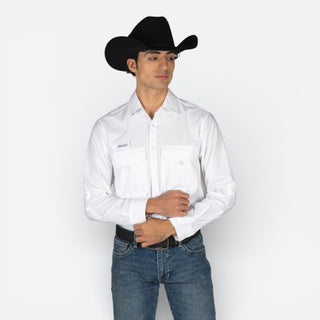 Camisa McAllen Coral Blanco Caballero