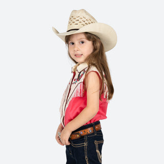 Camisa Rock & Roll Denim Rosas Niña