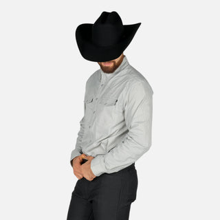 Camisa Rock & Roll Denim Rayas Grey Caballero