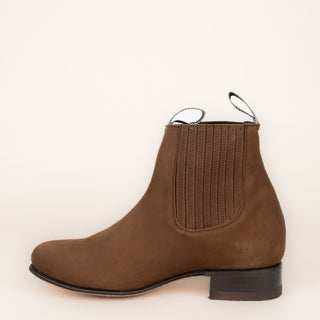 Botín El Canelo Edición Plata Buck Tabaco Caballero