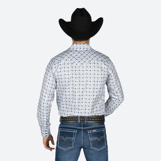 Camisa Rodeo Triángulo Azul Caballero