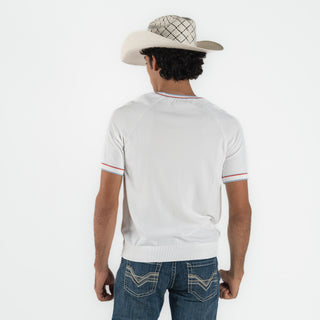 Playera Cuadra Blanco Caballero