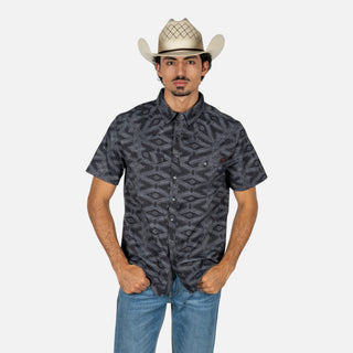 Camisa Rock & Roll Denim Aztec Charcoal Caballero