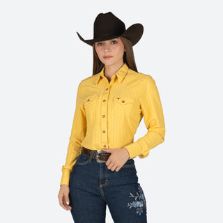 Camisa Rodeo Amarillo Dama