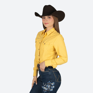 Camisa Rodeo Amarillo Dama
