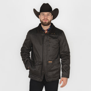 Chamarra Panhandle Oil Skin Dark Brown Caballero