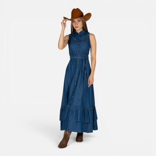 Vestido Panhandle Paysley Navy Dama