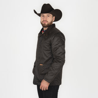 Chamarra Panhandle Oil Skin Dark Brown Caballero