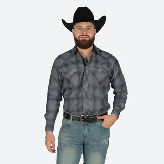 Camisa Golden Rooster Charcoal Caballero