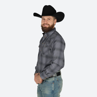 Camisa Golden Rooster Charcoal Caballero