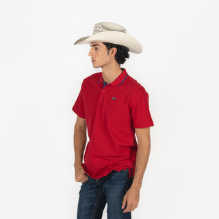 Playera Polo Kimes Ranch El Capitan Red Caballero