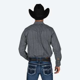 Camisa Golden Rooster Estampado Negro Caballero