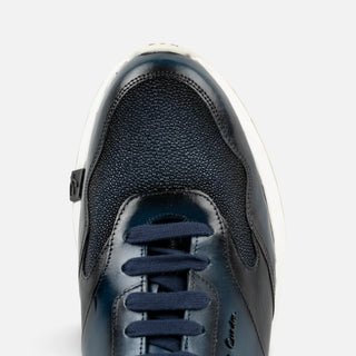 Tenis Franco Cuadra Mantarraya Becerro Inca Azul Caballero