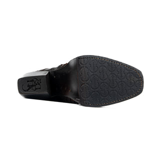 Bota Alta Cuadra Pitón Ret Belly Plunge Dama