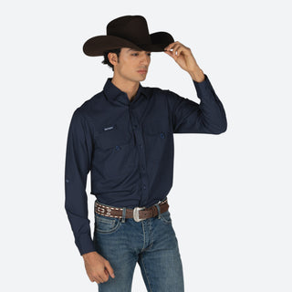 Camisa McAllen Coral Marino Caballero