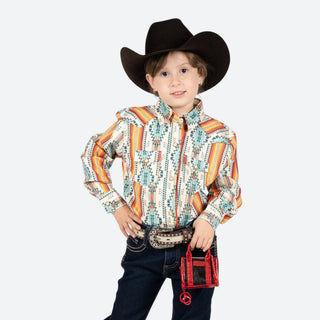Camisa Rock & Roll Denim Aztec Niña