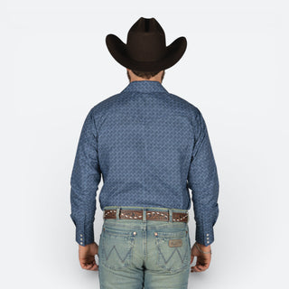 Camisa Rodeo Estampado Navy Caballero