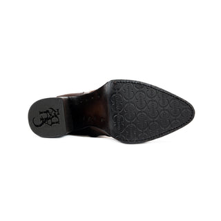 Botín Cuadra Pitón Ret Belly Miel Dama