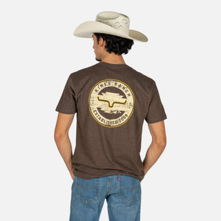 Playera Kimes Ranch Wood Stamp Espresso Caballero