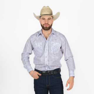 Camisa Rodeo Estampado Caballero