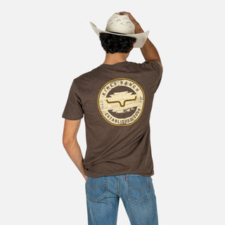 Playera Kimes Ranch Wood Stamp Espresso Caballero